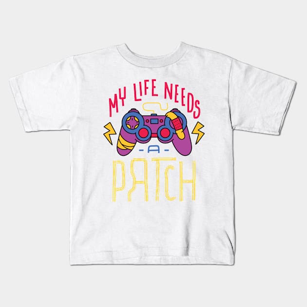 My life needs a patch Kids T-Shirt by aaallsmiles